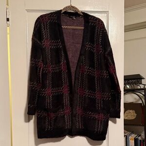 1. State Plaid Cardigan